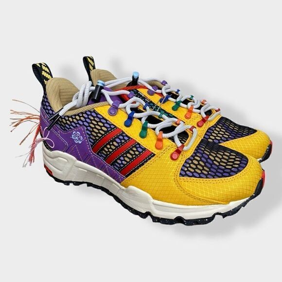 Adidas x Sean Wotherspoon EQT Support 93 Bold Gold/ Purple GX3893 Mens size 5 - Picture 4 of 11